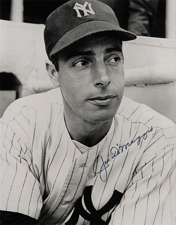 Baseball Autographs - Joe DiMaggio Signed Photos (5)