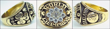 - "The Dynasty" 1974 World Champion Oakland Athletics World Series Ring