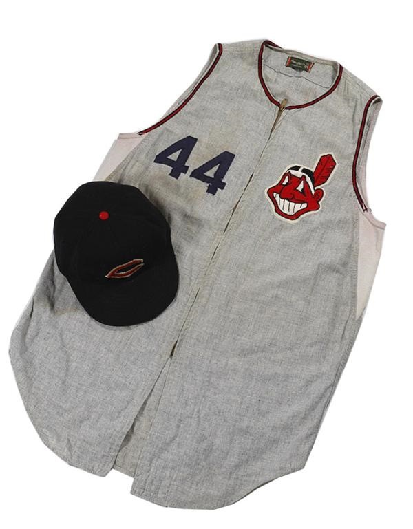 - 1964 Cleveland Indians Game Worn Jersey with Cap