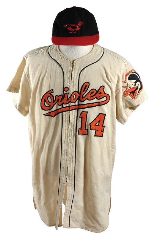 Baseball Equipment - 1959 Gene Woodling Game Worn Baltimore Orioles Jersey with Cap
