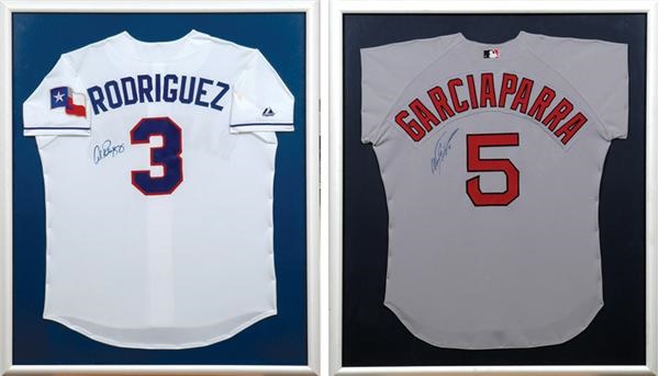 Baseball Autographs - Collection of Framed and Signed Baseball Jerseys (10)