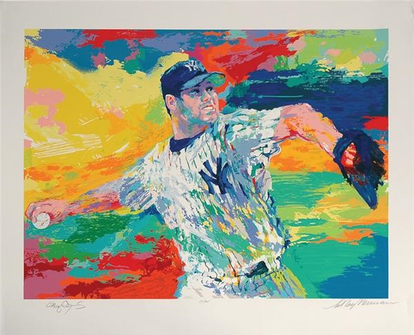 Roger Clemens Signed Leroy Neiman Serigraph 311 / 325