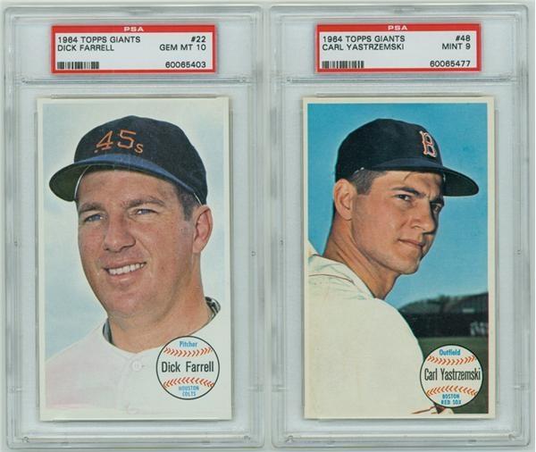 - Collection of 1964 Topps Giants PSA MINT 9 & GEM MINT 10 (18)