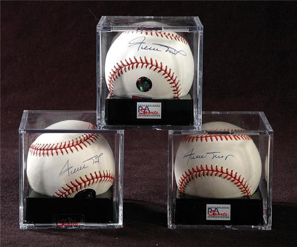 Collection of Willie Mays Single Signed Baseballs PSA/DNA MINT 9 (24)