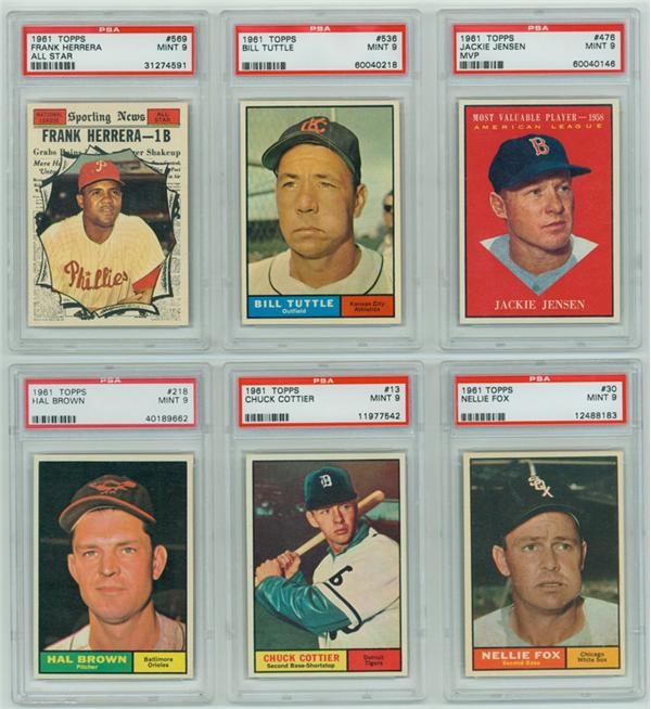 - Collection of 1961 Topps PSA 9 MINT (22)