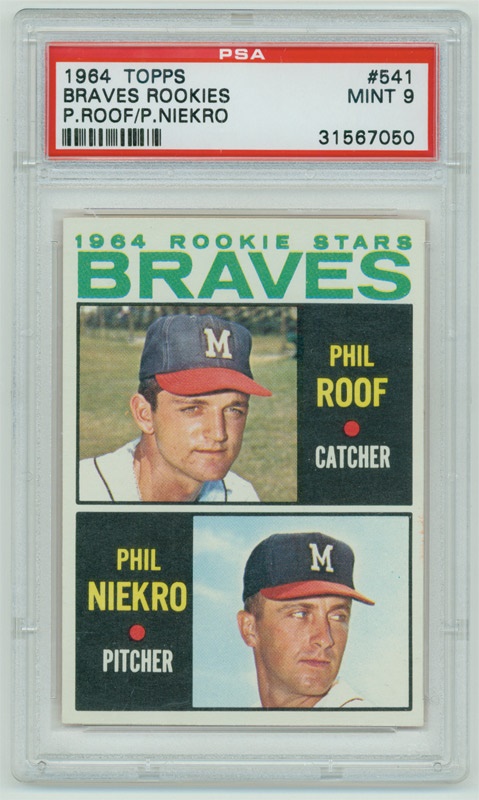 Baseball and Trading Cards - 1964 Topps # 541Phil Niekro RC PSA 9 MINT