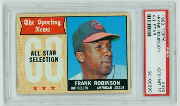 - 1968 Topps # 373 Frank Robinson All Star PSA 10 GEM MINT