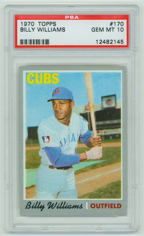 Baseball and Trading Cards - 1970 Topps # 170 Billy Williams PSA 10 GEM MINT 1 of 2