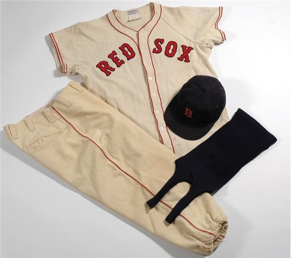 Boston Sports - Circa 1950 Billy Goodman Boston Red Sox Game Worn Uniform with Cap