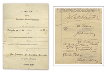 Cuban Sports Memorabilia - 1939 Martin Dihigo Signed and Notarized Real Estate Document