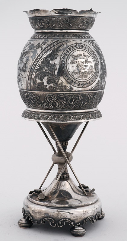 - Incredible 1895 Figural Hockey Trophy