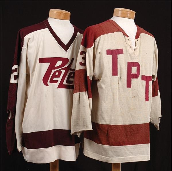 Hockey Equipment - Vintage Peterborough Petes Game Worn Jerseys (2)