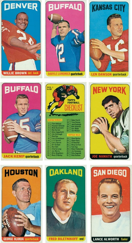 The M Carroll Football Collection - 1965 Topps Football Complete Set