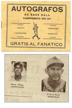 Cuban Sports Memorabilia - Rare 1946-47 Cuban Baseball Yearbook with Martin Dihigo