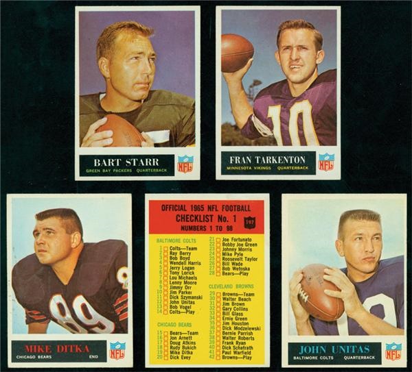 The M Carroll Football Collection - 1965 Philadelphia Football Complete Set