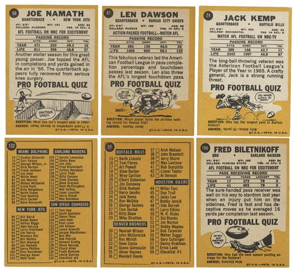 The M Carroll Football Collection - 1967 Topps Football Complete Set