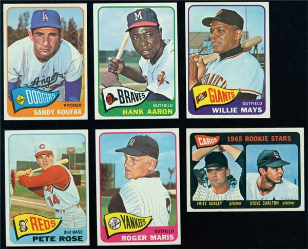 Baseball and Trading Cards - 1965 Topps Baseball Set (Less Mickey Mantle)