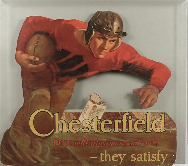 Football - Two Spectacular Chesterfield Diecut Football Signs (2)
