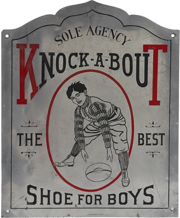 - Knock-A-Bout Turn of Century Metal Football Sign