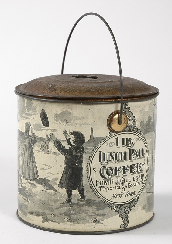 - 19th Century Lithographed Football Tin