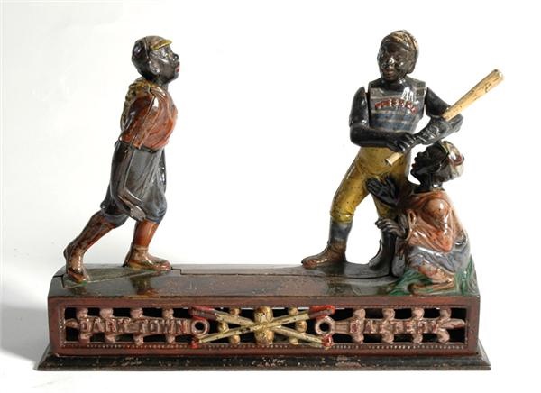 - 1880s Darktown Battery Mechanical Bank by Ives