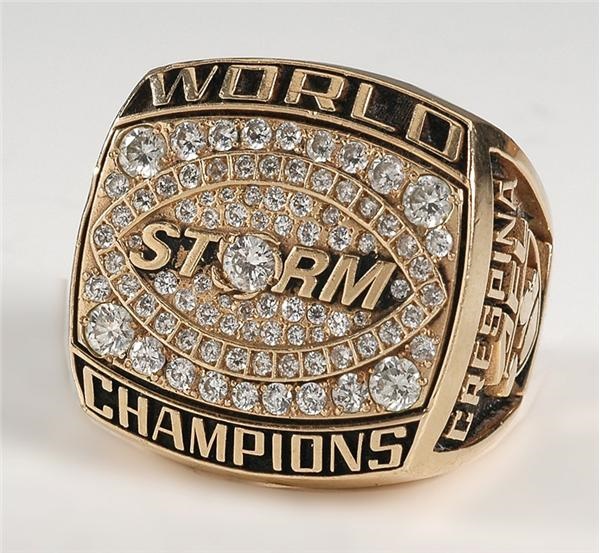 2003 Tampa Bay Storm AFL World Champions Ring