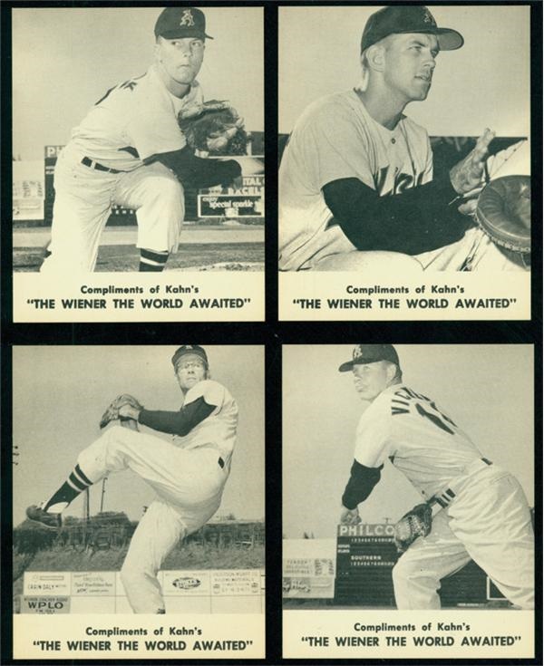 Baseball and Trading Cards - Rare High Grade 1962 Kahn's Atlantic Cracker Minor League Set