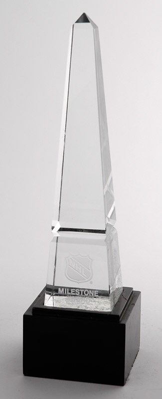 Hockey Memorabilia - NHL Milestone Award