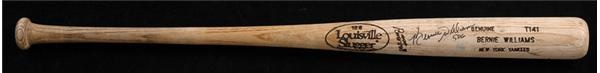 Baseball Equipment - Bernie Williams Rookie Era Game Used Bat (34.25")