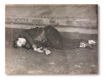 Cuban Sports Memorabilia - 1930's Mobster Killing Photograph