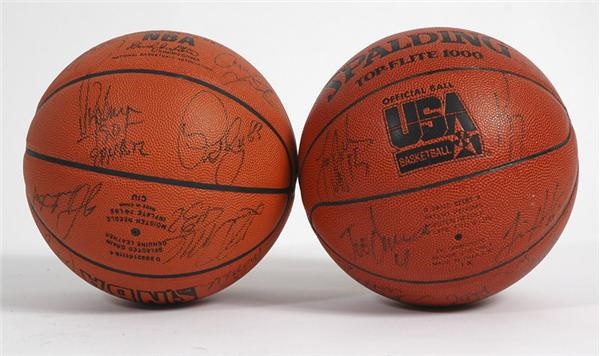 Basketball - Dream Team I &amp; II Signed Basketballs (2)