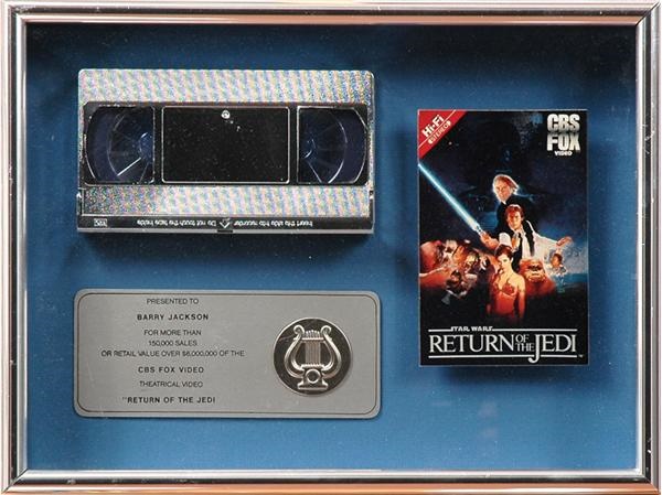 Rock And Pop Culture - "Return of the Jedi" Theatrical Video Sales Award