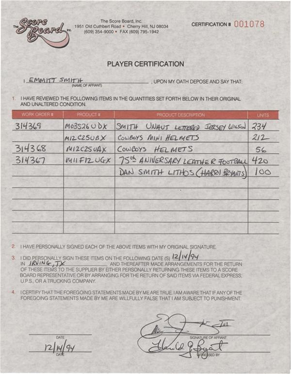 Baseball Autographs - Collection of Sports Signed Contracts (19) w/ Nolan Ryan and Cal Ripken Jr.