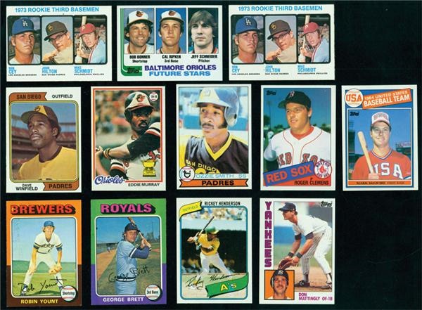 Baseball and Trading Cards - Collection of Topps Baseballl Sets 1973-88 (17)