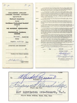 - 1952 Ray Dandridge Cuban League Contract