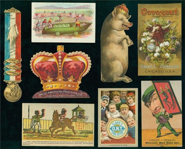 Sports and Non Sports Cards - Collection of 19th Century Trade Cards (134)