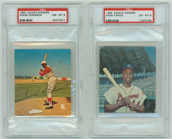 Baseball and Trading Cards - High Grade 1965 Kahn's Weiners Set Completly Graded (3rd Finest on PSA Set Registry)