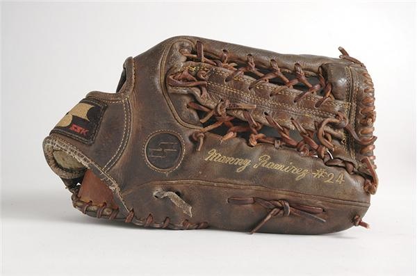 Baseball Equipment - Early Manny Ramirez Game Used Glove.