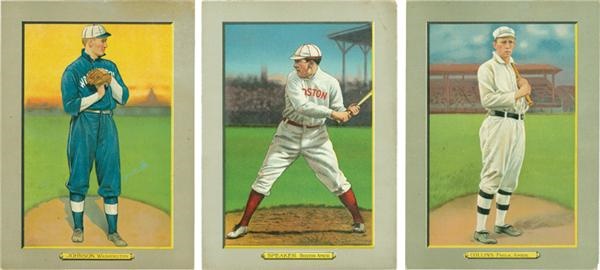 Baseball and Trading Cards - Collection of T3 Turkey Reds Johnson, Speaker & Collins (3)
