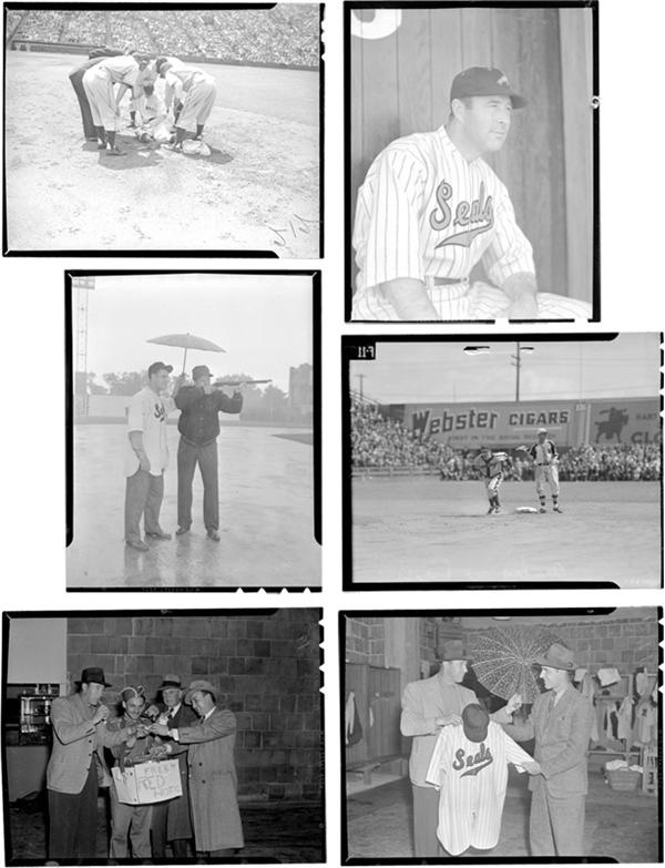 Vintage Sports Photographs - 1940 Pacific Coast League Negatives (219 negatives)