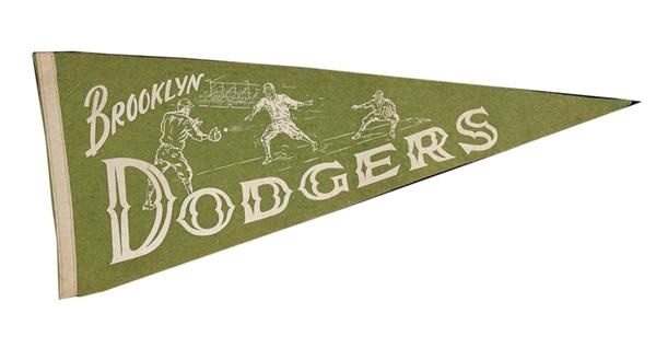 - Late 1940's Brooklyn Dodgers / Jackie Robinson Pennant