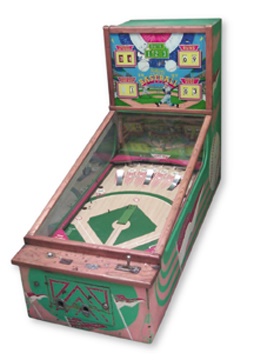 Coin Operated Machines - 1957 Williams Deluxe Baseball Pinball Machine