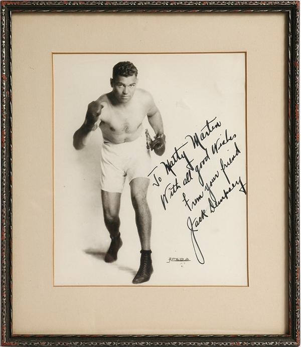 Muhammad Ali & Boxing - Jack Dempsey Signed 8x10" Photo