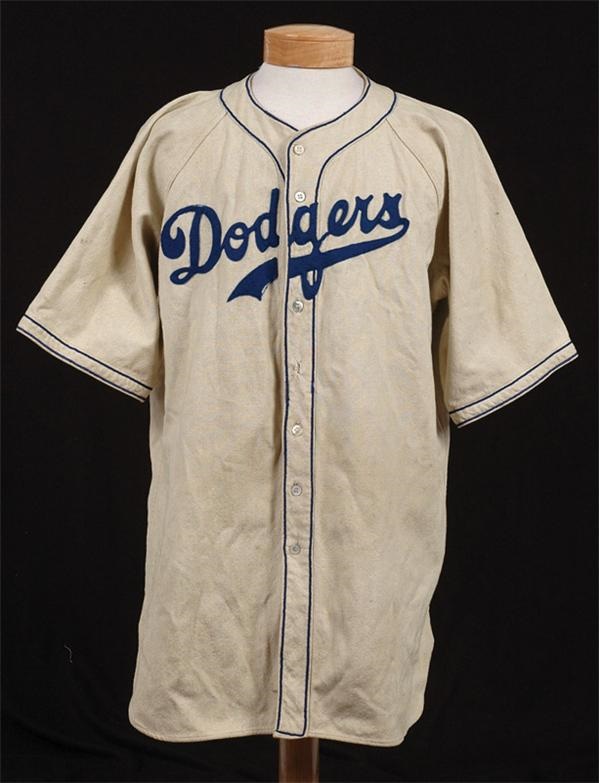 Baseball Equipment - 1940's Brooklyn Dodgers Minor League Jersey