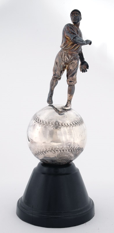 Ernie Davis - 1920's Spalding Figural Baseball Pitcher Trophy