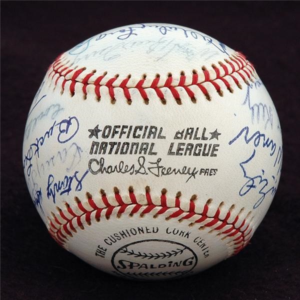 Mantle and Maris - 1974 Mickey Mantle Hall of Fame Induction Signed Baseball