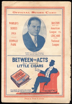 - 1918 World Series Program