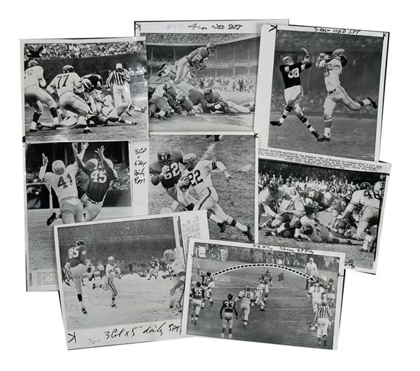 Football - 1958 Colts & Giants Photo Lot (11)