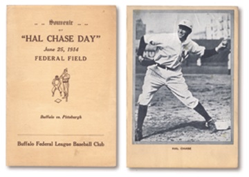 Ernie Davis - 1914 Hal Chase Day Federal League Folio