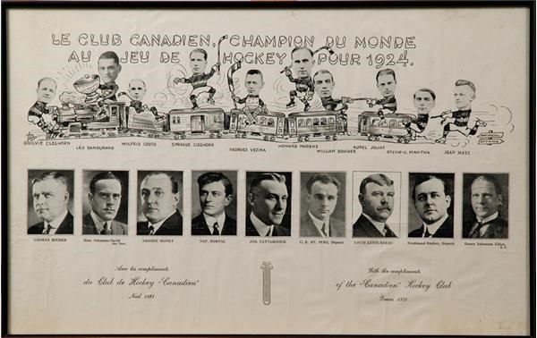 Hockey Memorabilia - 1924 Montreal Canadiens Christmas Supplement